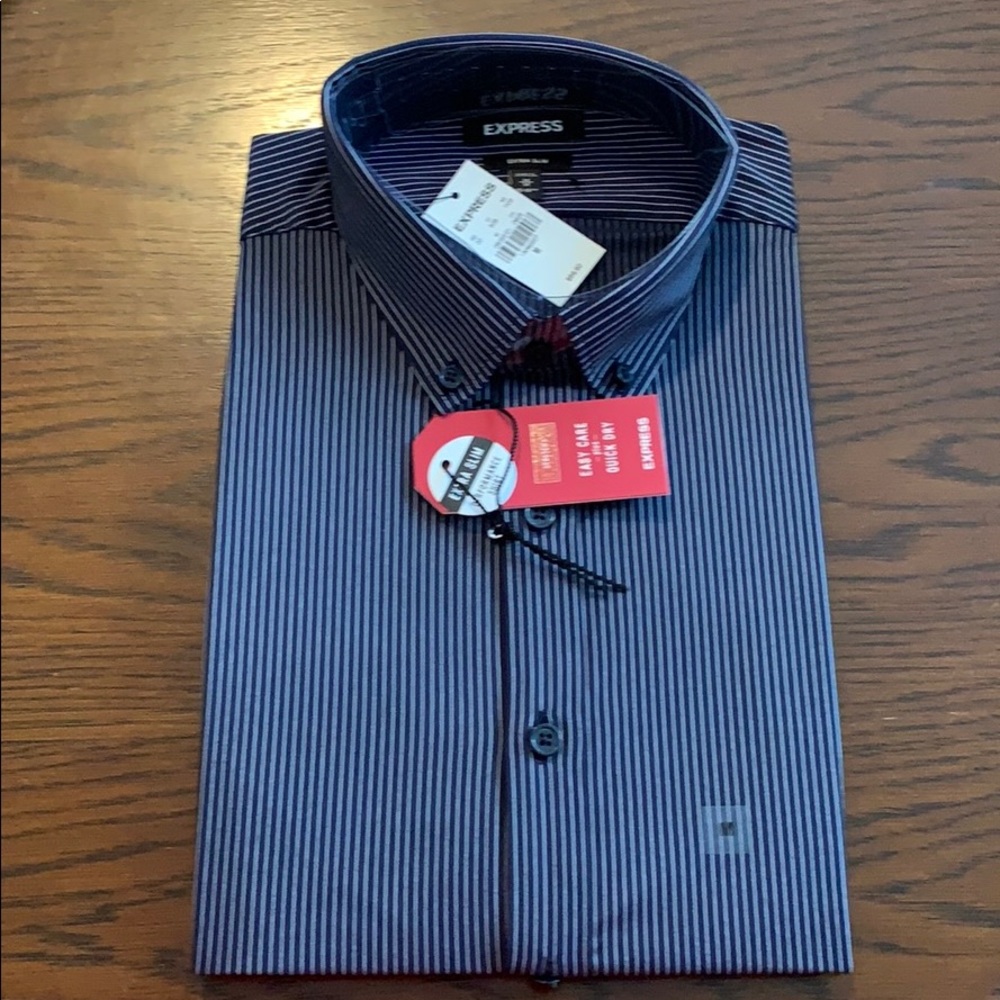 Striped button up